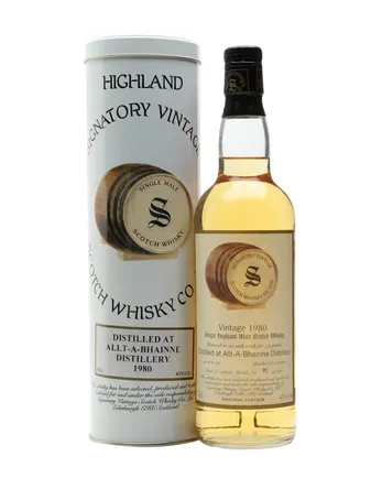 Allt A Bhainne 1980 19 ans Signatory