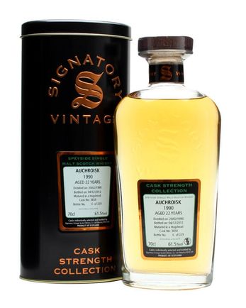 Auchroisk 1990 22 ans Cask #3658 Signatory Cask Strength Collection