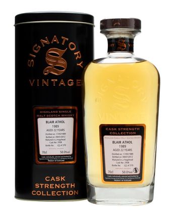 Blair Athol 1989 22 ans Cask #2938 Signatory Cask Strength Collection