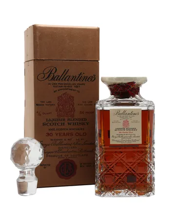 Ballantine's 30 ans Crystal Decanter Bottled 1940's