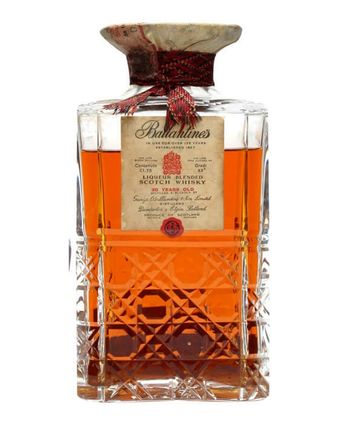 Ballantine's 30 ans Crystal Decanter Bottled 1960s