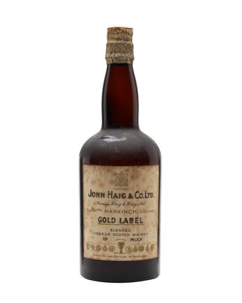 Haig's Gold Label Cork Stopper Bottled 1940s