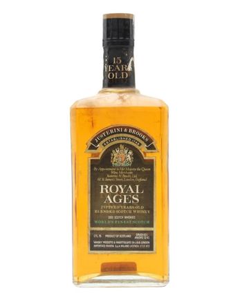 J & B Royal Ages 15 ans Bottled 1980s Flat Bottle