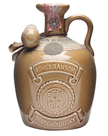 King's Ransom 12 ans Brown Ceramic Bottled 1980s