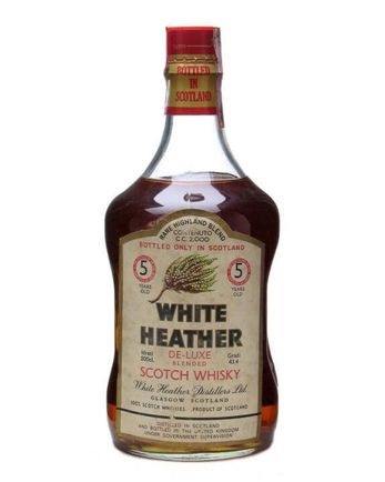 White Heather 5 ans Bottled 1980s Half Gallon