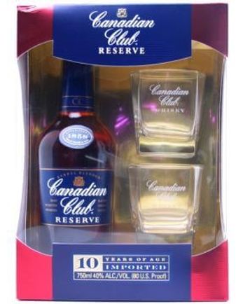 Canadian Club Reserve Gift Pack 10 ans