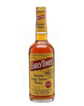 Early Times 4 ans Bottled 1980s New Label