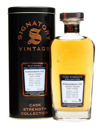 Bunnahabhain 1997 14 ans Peated Cask #5530-5531 Signatory Un-Chillfiltered Collection