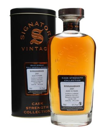 Bunnahabhan 2001 10 ans Signatory Cask Strength Collection