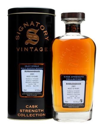 Bunnahabhain 2001 10 ans Sherry Butt #1766 Signatory Cask Strength Collection
