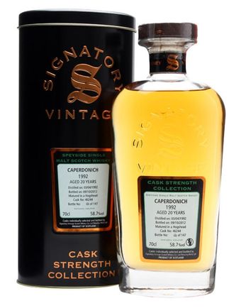 Caperdonich 1992 20 ans Cask #46244 Signatory Cask Strength Collection