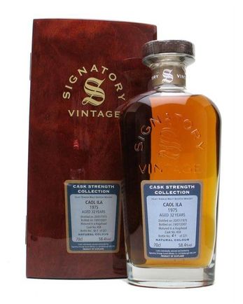 Caol ila 1975 32 ans Signatory Cask Strength Collection