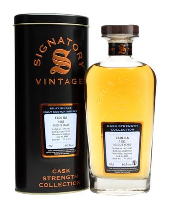 Caol Ila 1982 29 ans Cask #6482 Signatory Cask Strength Collection