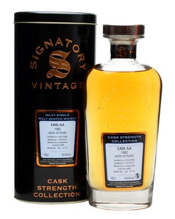 Caol Ila 1982 29 ans Cask #6486 Signatory Cask Strength Collection