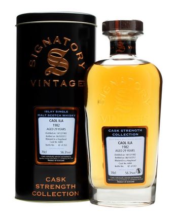 Caol Ila 1982 29 ans Cask #6484 Signatory Cask Strength Collection
