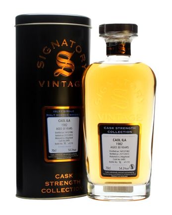 Caol Ila 1982 30 ans Cask #6493 Signatory Cask Strength Collection