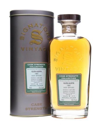 Glen Albyn 1981 28 ans Signatory Cask Strength Collection