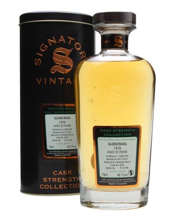 Glencraig 1976 35 ans Cask #4255 Signatory Cask Strength Collection
