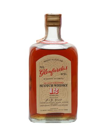 Glenfarclas 12 ans Yellow Label Rectangular Bottle OB