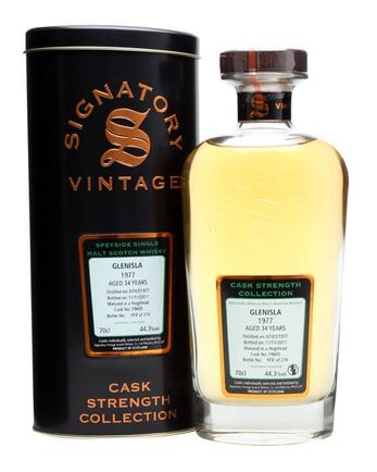 Glenisla 1977 34 ans Cask #19605 Signatory Cask Strength Collection