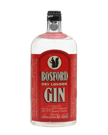 Bosford Extra Dry London Gin Bottled 1950s