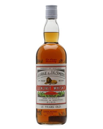 Glenlivet 15 ans Smith's Bottled 1970s Stencil Bottle Gordon & Macphail