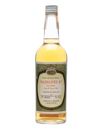 Glenlivet K Pure Malt 8 ans Hatch Mansfield Independent Bottling