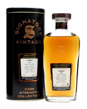 Cambus 1991 21 ans Refill Butt #55886 Signatory Cask Strength Collection