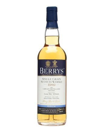 Girvan 1989 22 ans Cask #37533 Berry Bros & Rudd