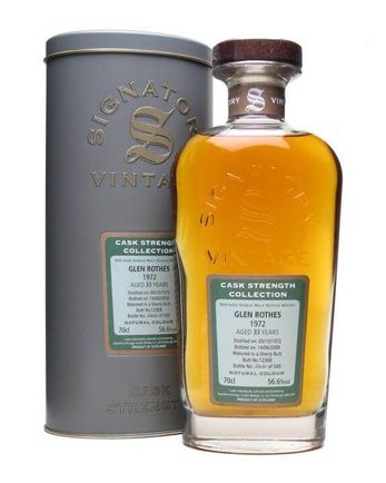 Glenrothes 1972 33 ans Sherry Butt Signatory Cask Strength Collection
