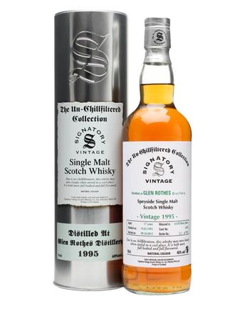Glenrothes 1995 17 ans Sherry Butt #6182 Signatory Un-Chillfiltered Collection