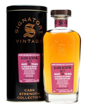 Glen Scotia 1977 35 ans Cask #2750 Signatory Cask Strength Collection
