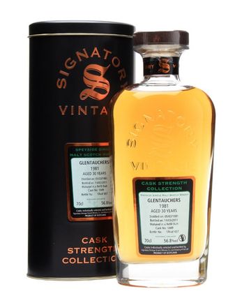 Glentauchers 1981 30 ans Cask #1049 Signatory Cask Strength Collection