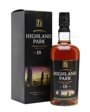 Highland Park 18 ans Bottled 1990s (stones packaging)