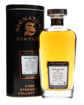 Highland Park 1987 24 ans Cask #1546 Signatory Cask Strength Collection