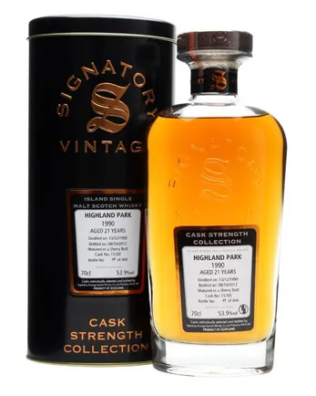 Highland Park 1990 21 ans Sherry Butt #15700 Signatory Cask Strength Collection