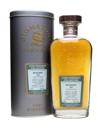Inchgower 1980 27 ans Signatory Cask Strength Collection