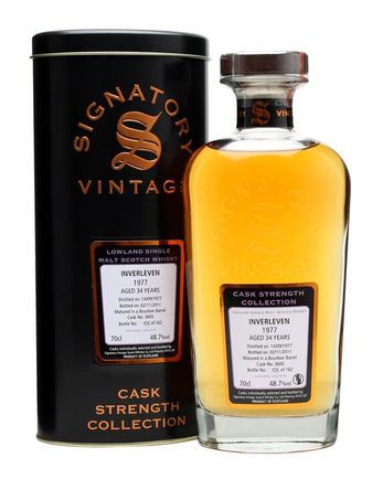 Inverleven 1977 34 ans Cask #3605 Signatory Cask Strength Collection