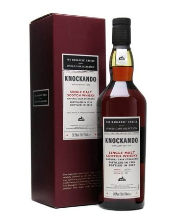 Knockando 1996 12 ans Managers Choice Sherry Cask