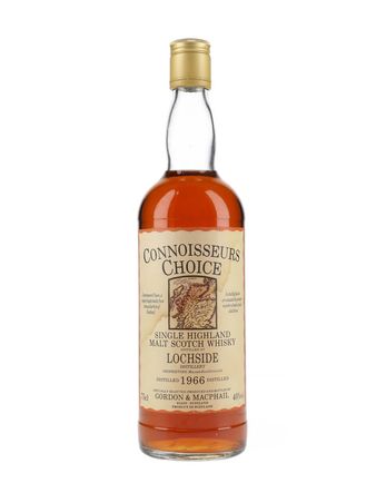 Lochside 1966 Map Label Connoisseurs Choice Gordon & Macphail