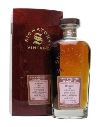 Lochside 1966 40 ans Sherry Cask 7535 Signatory Cask Strength Collection