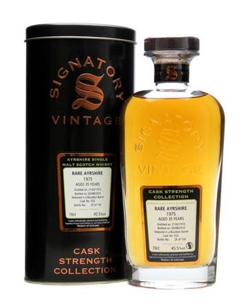 Rare Ayrshire Ladyburn 1975 36 ans Cask #563 Signatory Cask Strength Collection