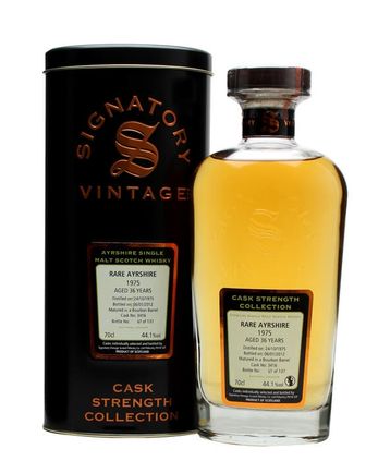 Rare Ayrshire Ladyburn 1975 36 ans Cask #3416 Signatory Cask Strength Collection