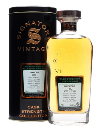 Linkwood 1985 26 ans Cask #3888 Signatory Cask Strength Collection