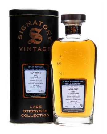 Laphroaig 1990 20 ans Cask #86 Signatory Cask Strength Collection