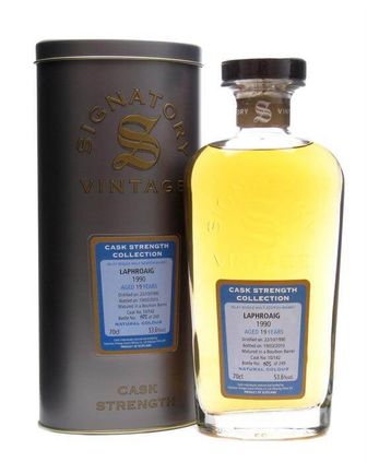 Laphroaig 1990 19 ans Cask 10 142 Signatory Cask Strength Collection