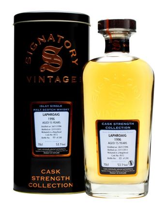 Laphroaig 1996 15 ans Cask #8512 Signatory Cask Strength Collection