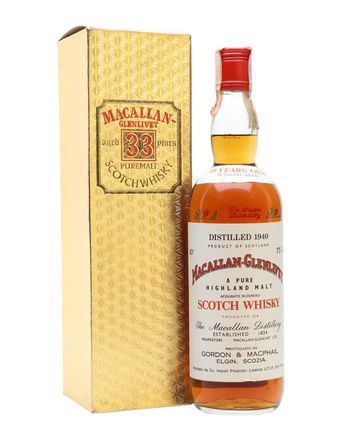 Macallan Glenlivet 1940 33 ans Sherry Cask Gordon & Macphail