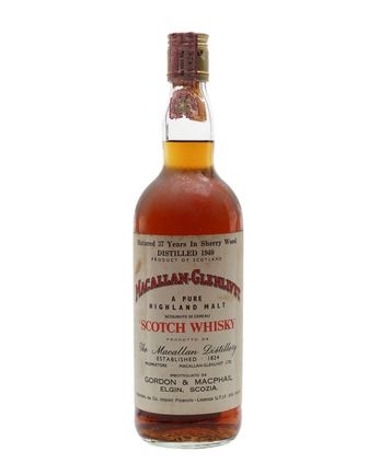 Macallan Glenlivet 1940 37 ans Sherry Cask G M Gordon & Macphail