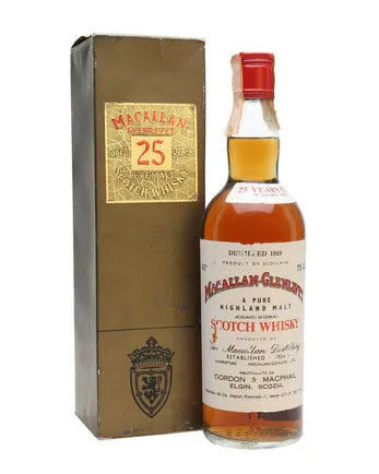 Macallan Glenlivet 1949 25 ans Sherrywood G M Gordon & Macphail